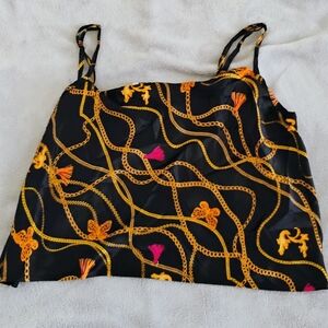 Elegant Black and Gold Women's Top